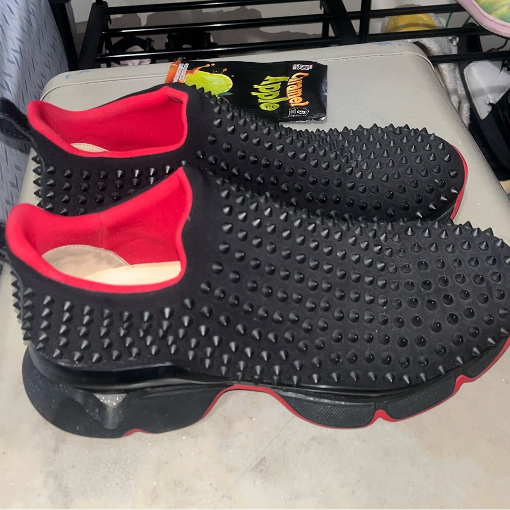 Christian Louboutin Neoprene Trainers Men size 12 NWOT